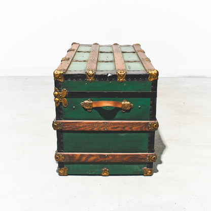 Green Steamer Trunk