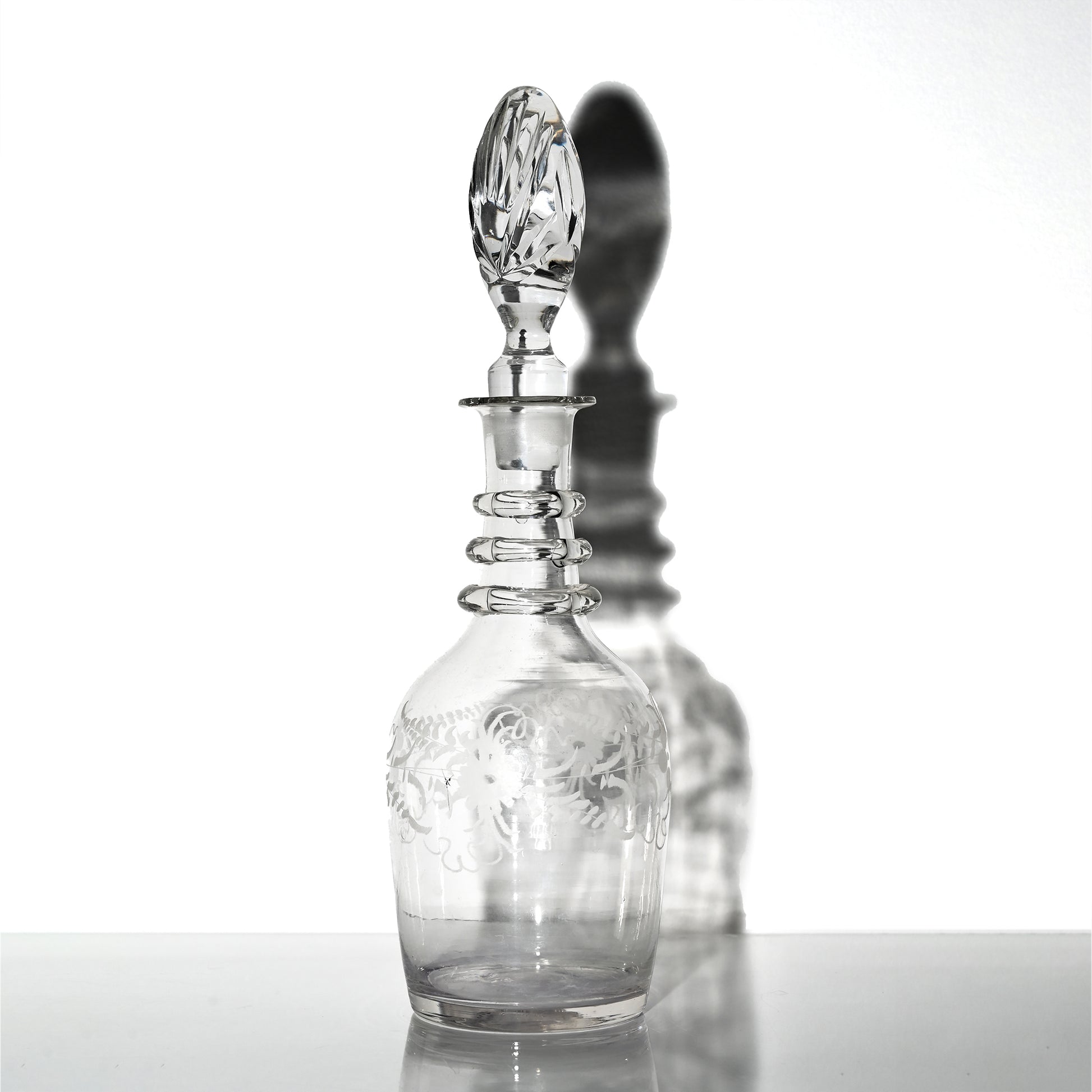 Vintage Antique Crystal Glass Decanters Set