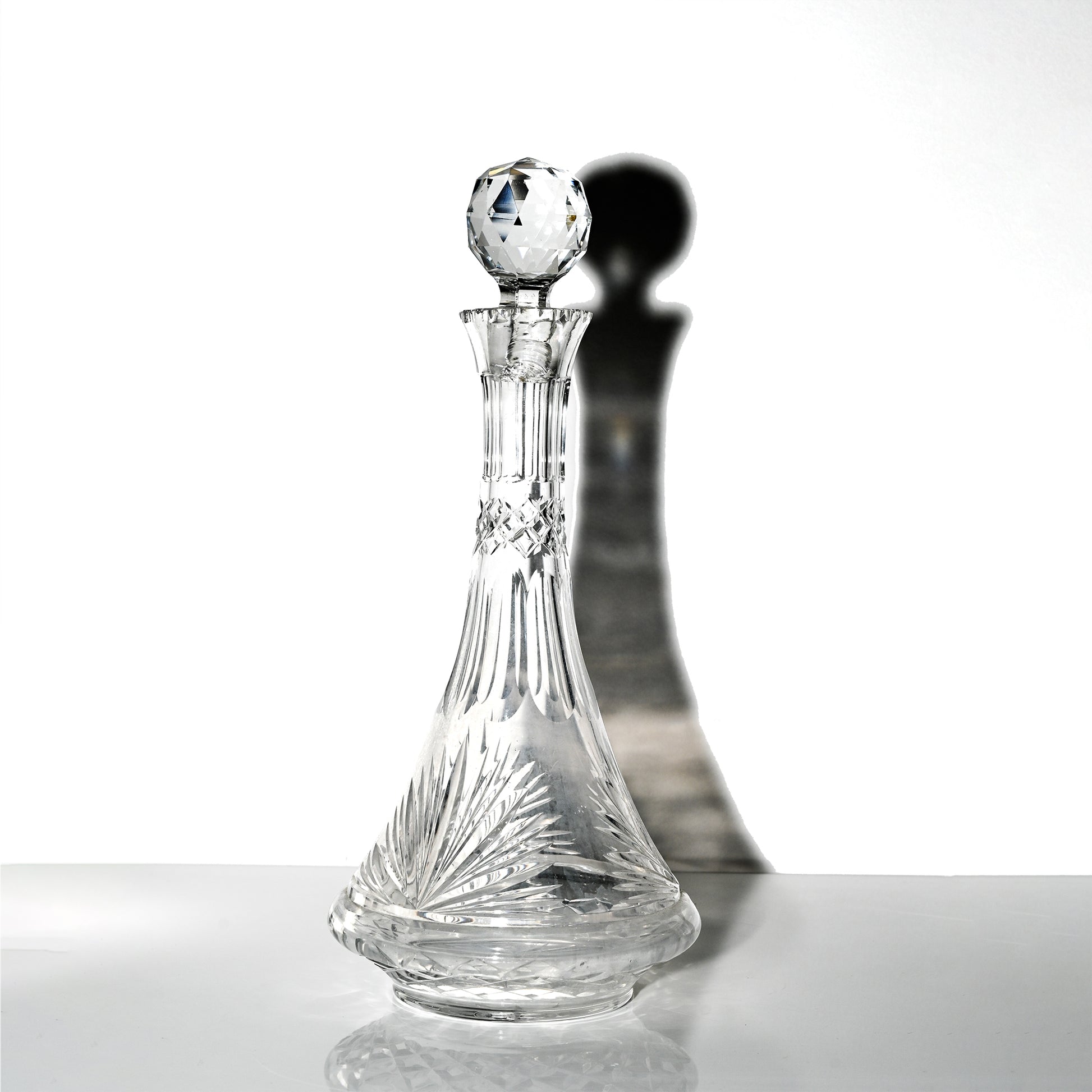 Vintage Antique Crystal Glass Decanters Set