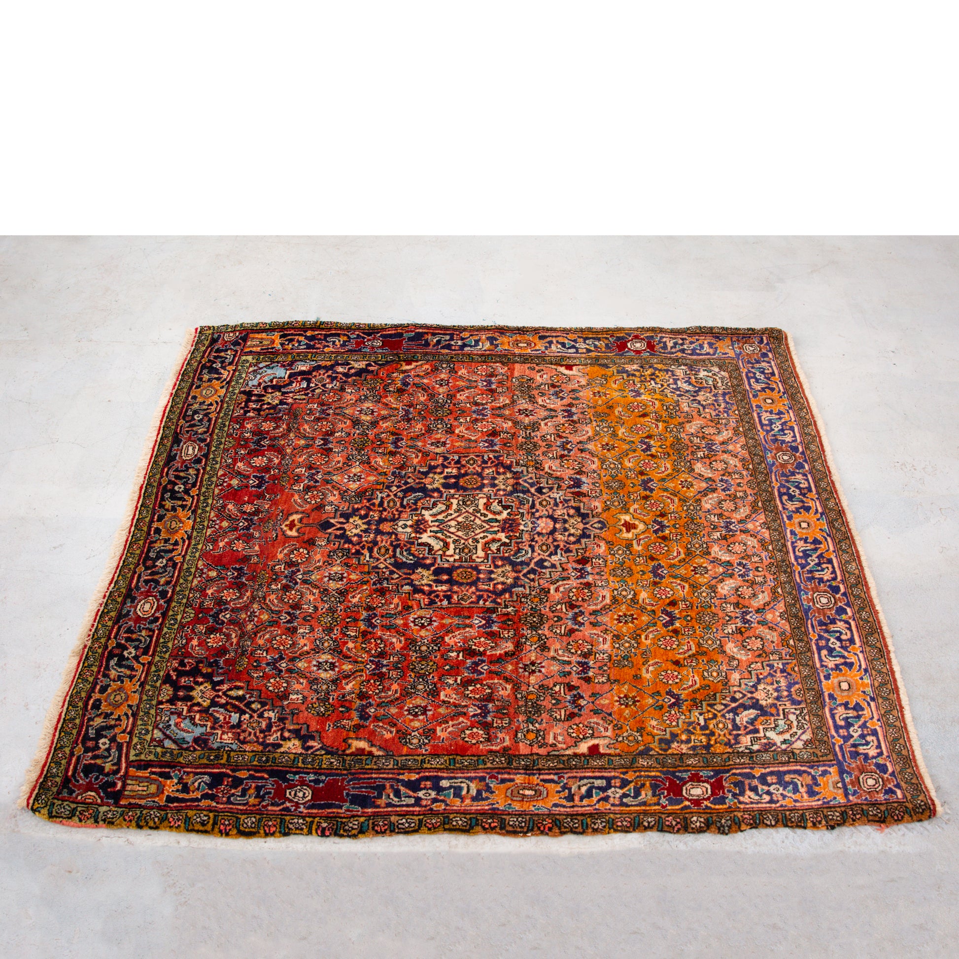 Vintage Antique Persian Bdijar Oriental Rug