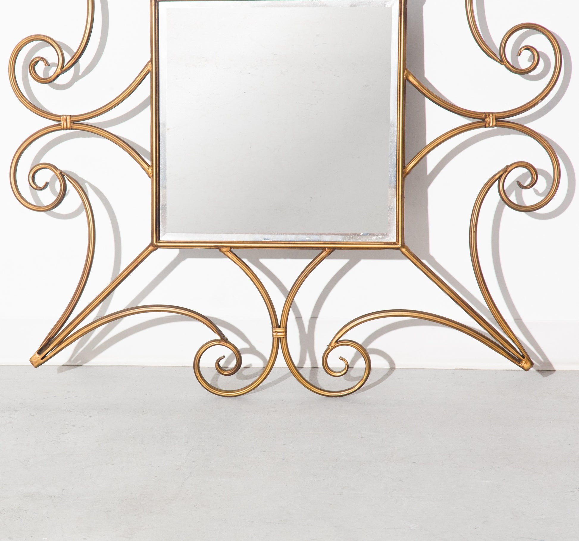 Vintage Gold Swirl Decorative Gilded Wall Mirror