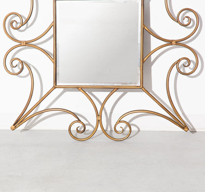 Vintage Gold Swirl Decorative Gilded Wall Mirror