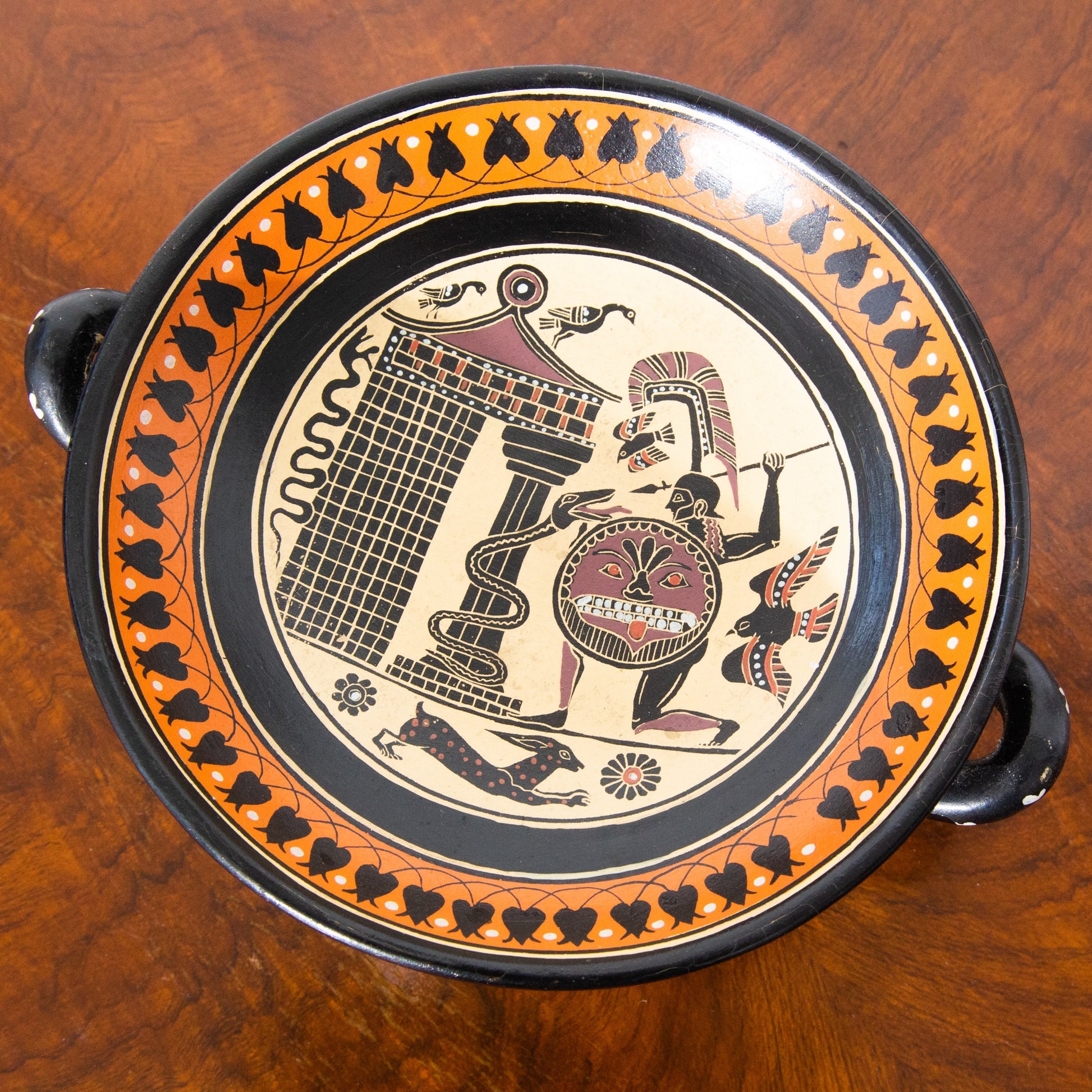 Vintage Greek Vassilopoulos Compote and Ashtray