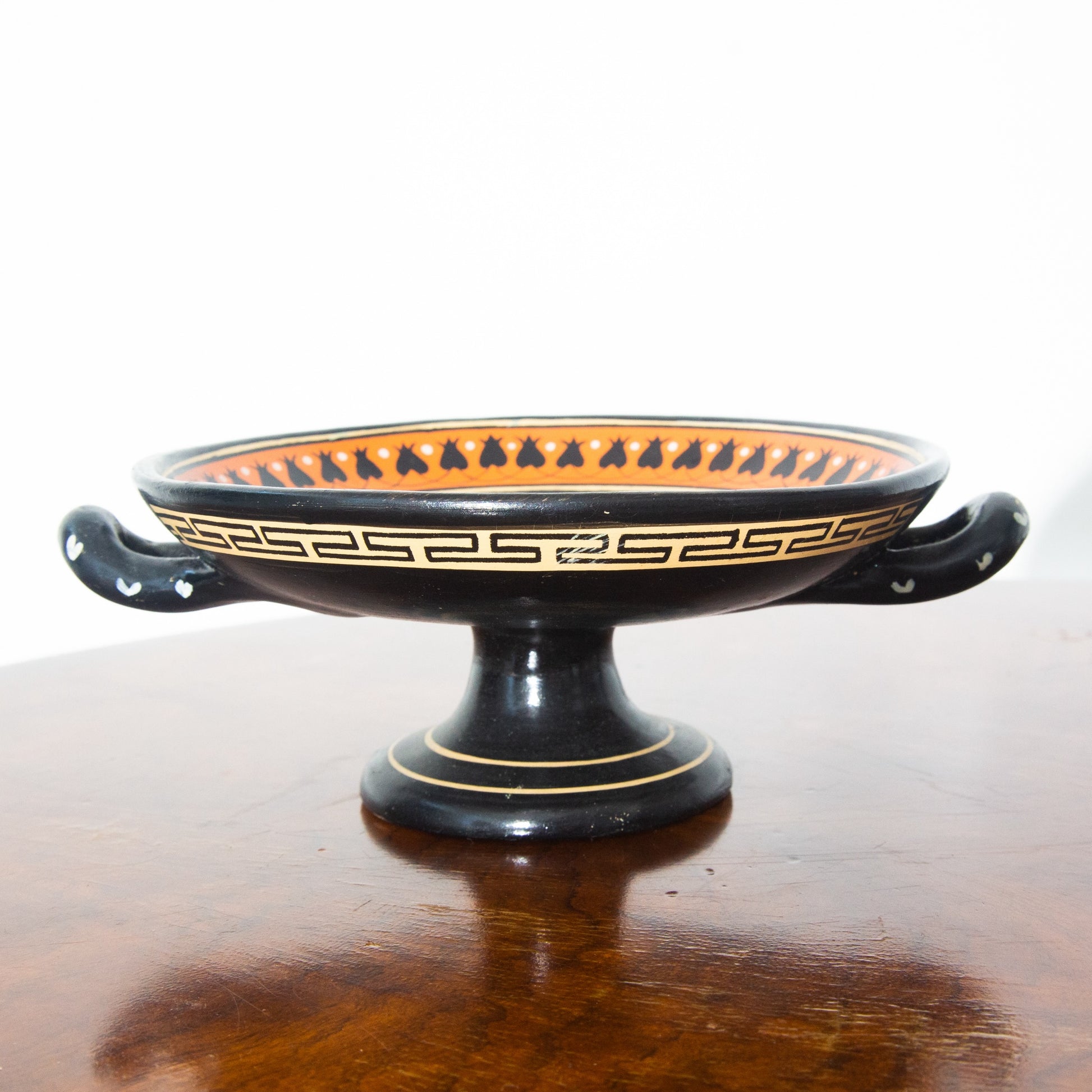 Vintage Greek Vassilopoulos Compote and Ashtray