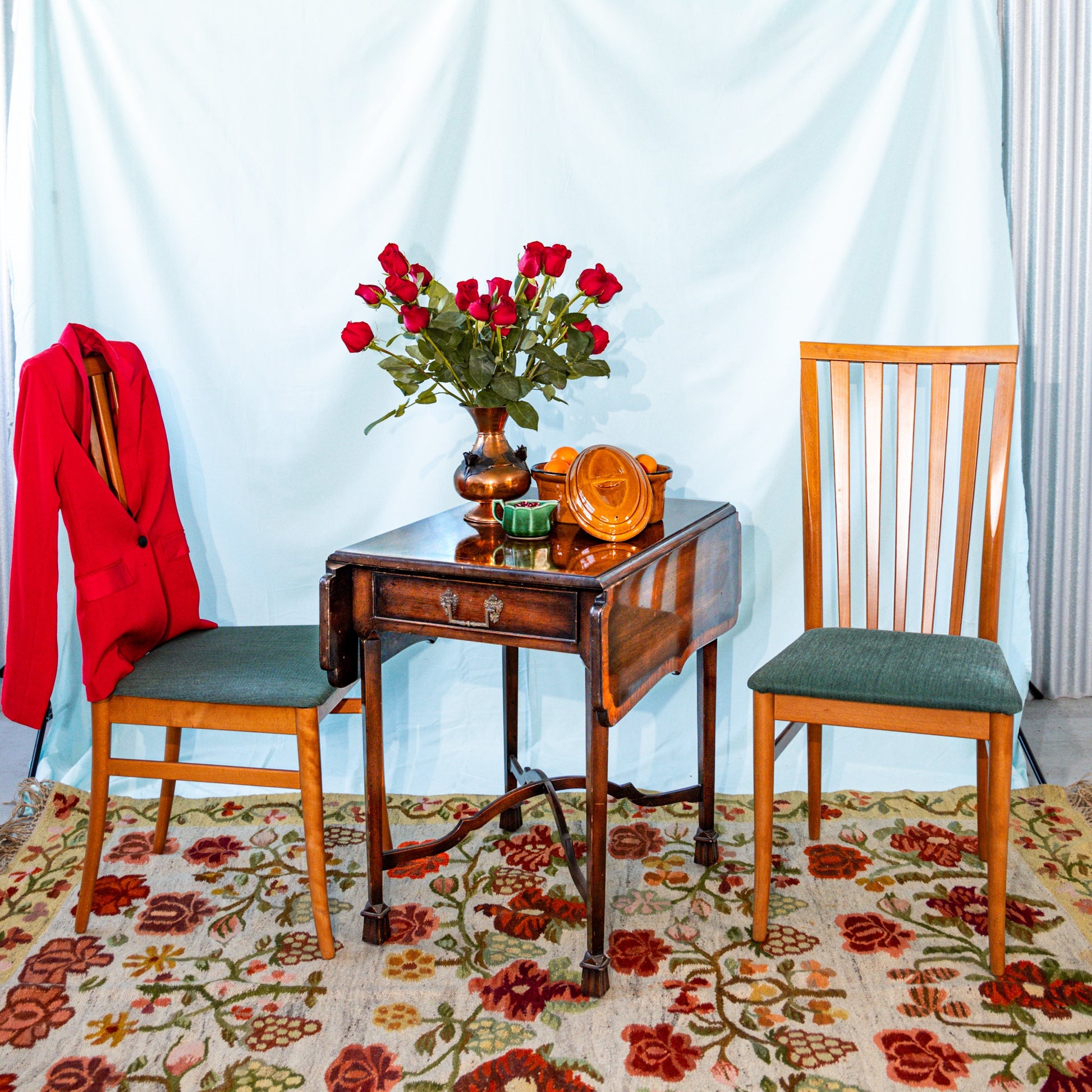 Vintage Mid-Century Modern MCM Dining Chairs Pair