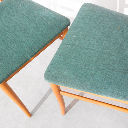 Vintage Mid-Century Modern MCM Dining Chairs Pair