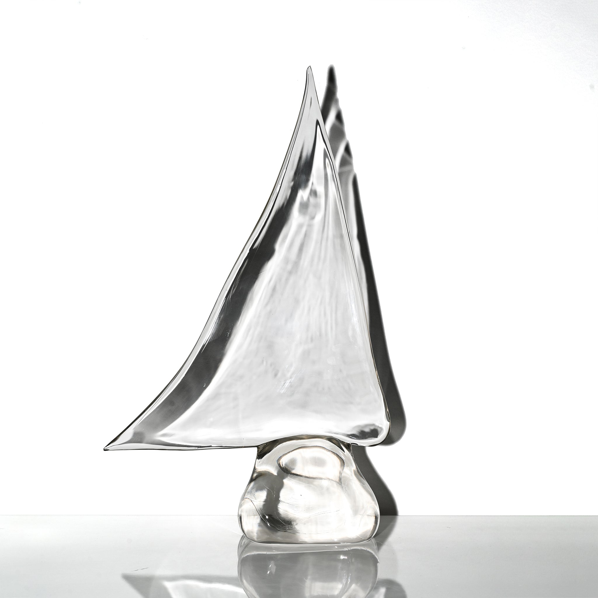 Vintage Murano Glass Modernist Sailboat Sculpture