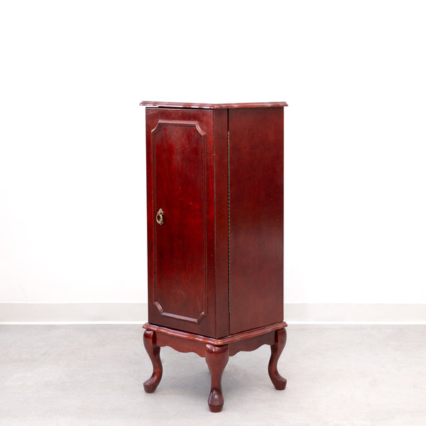 Vintage Powell Cherry Wood Jewelry Armoire Cabinet