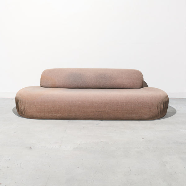 Beige sofa on a white background