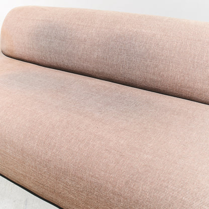 Close-up of a brown fabric surface