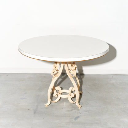 White Formica Pedestal Table