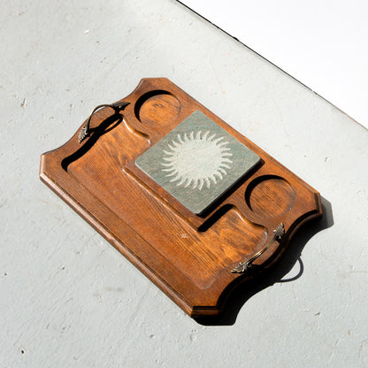 Mid-Century Modern Wooden Cheeseboard