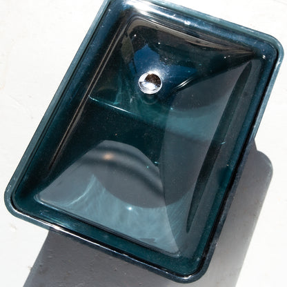 Mid-Century Modern Blue Acrylic Food Server