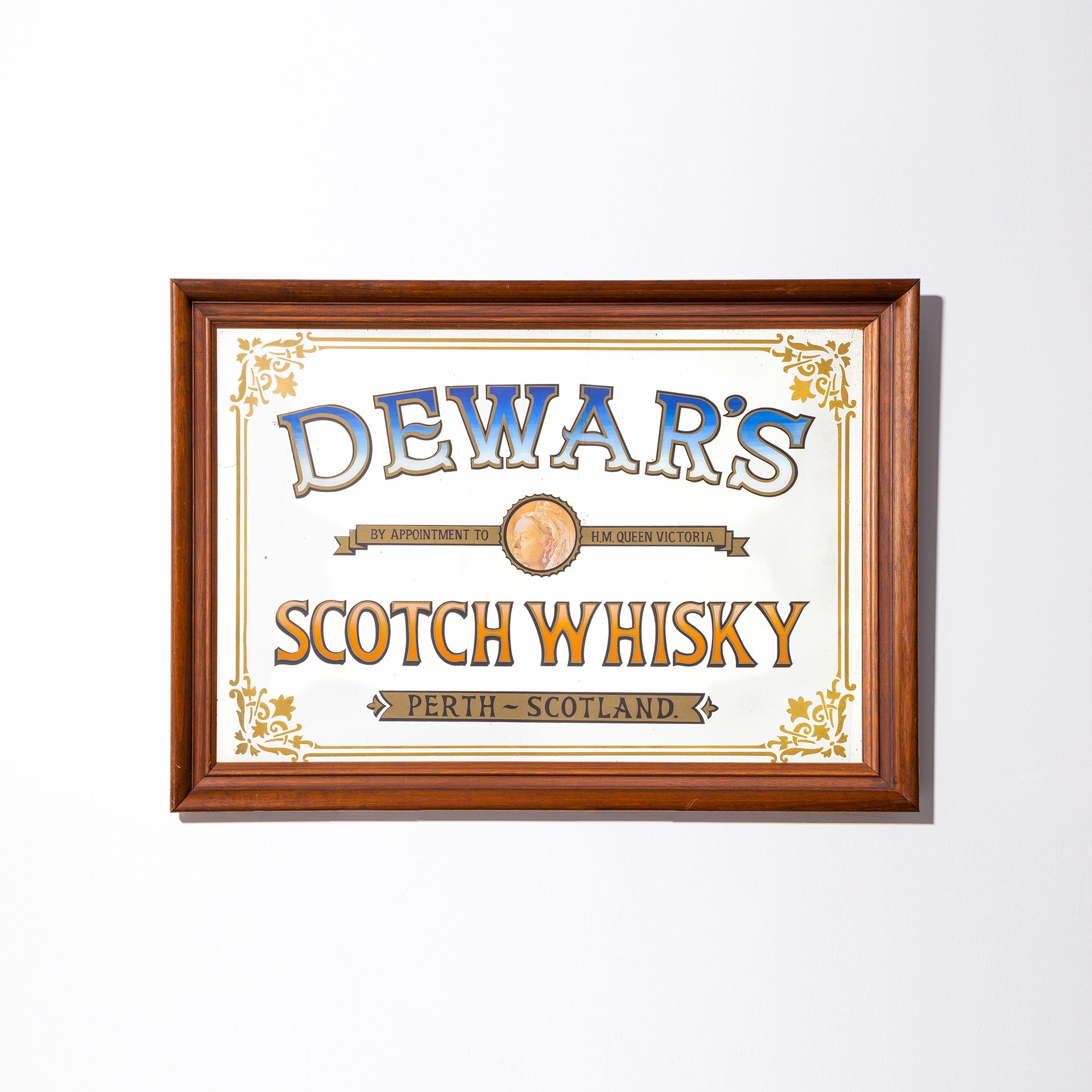 Dewar's Scotch Whiskey Mirror Tresi