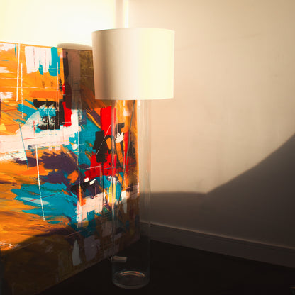 Arterios Invisible Glass Cylinder Floor Lamp