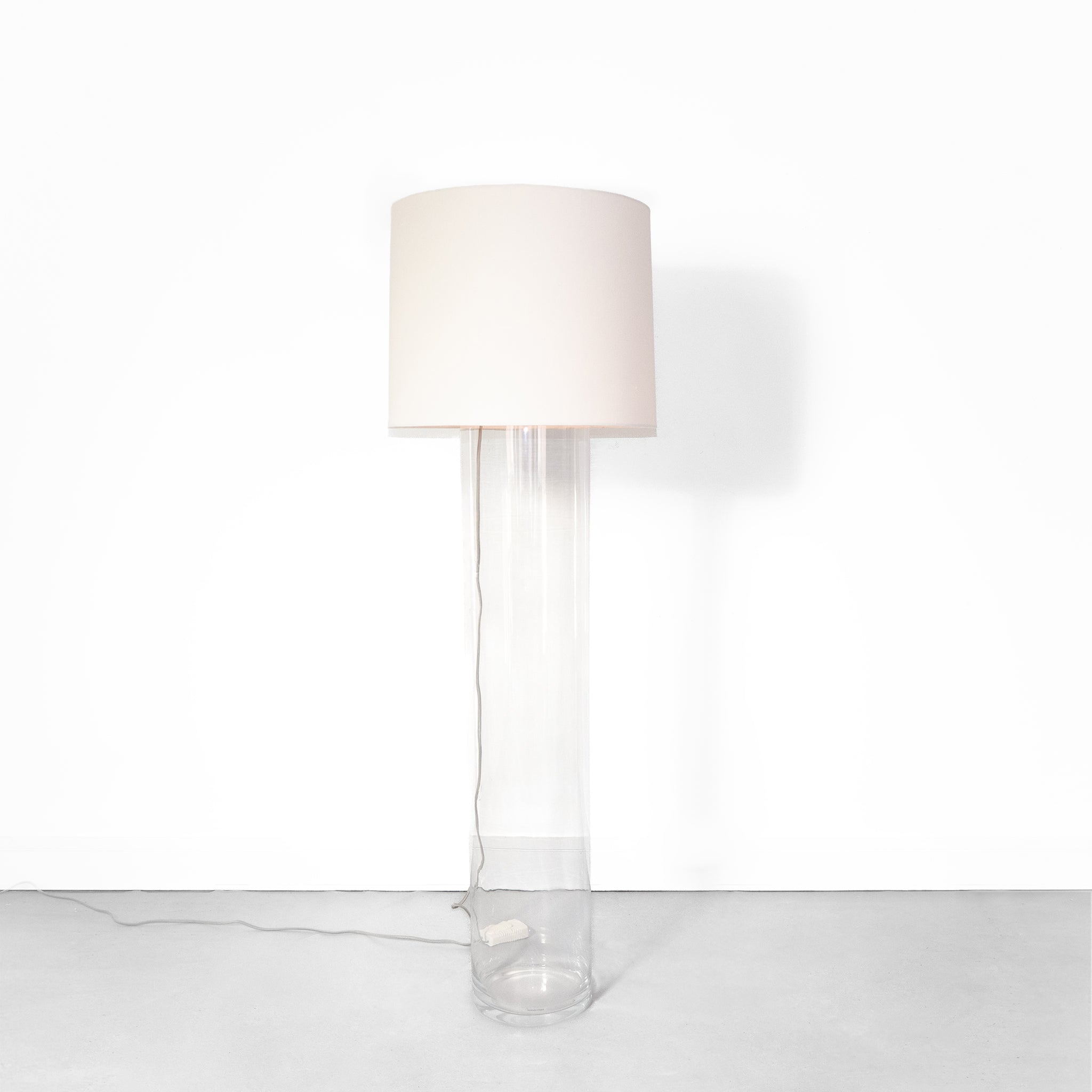 Arterios Invisible Glass Cylinder Floor Lamp