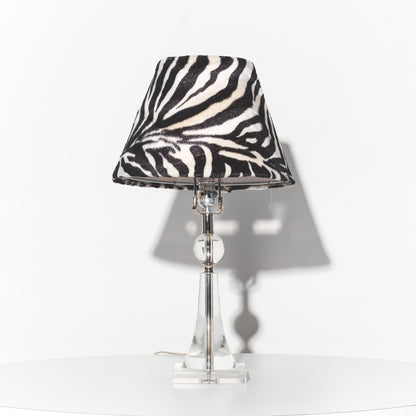 Refurbished Zebra Glass Lamp