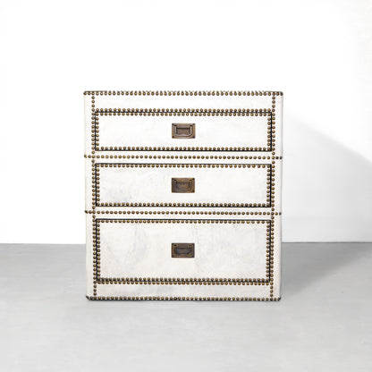 Restoration Hardware Leather and Brass Chest