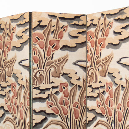 Tall Oriental 3-Panel Tapestry Room Divider