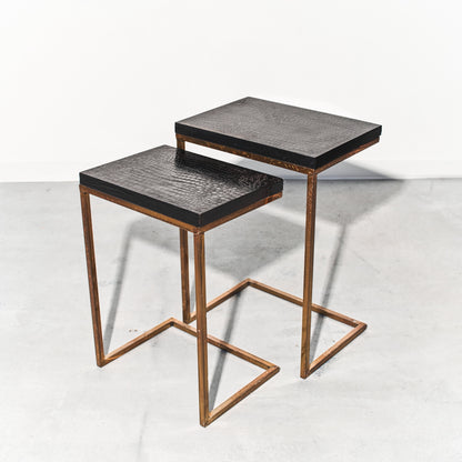Vinyl Crocodile Nesting Tables