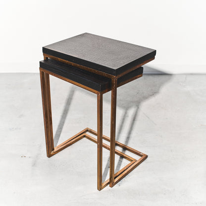 Vinyl Crocodile Nesting Tables