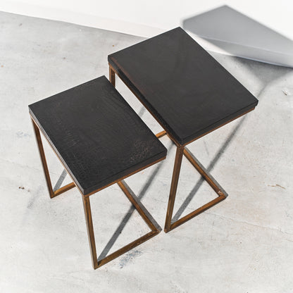 Vinyl Crocodile Nesting Tables