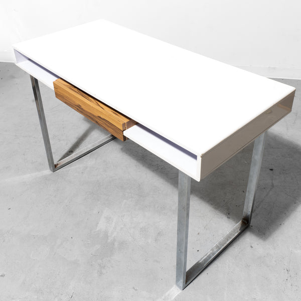 White modern desk
